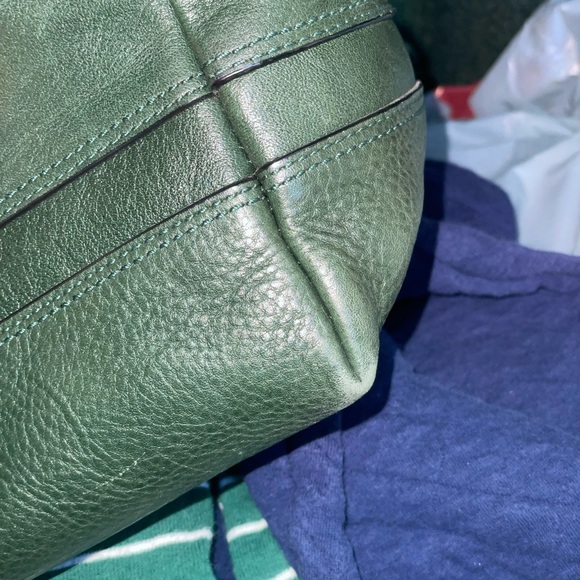 Fossil -Maya green leather shoulder/ crossbody bag - Picture 9 of 14